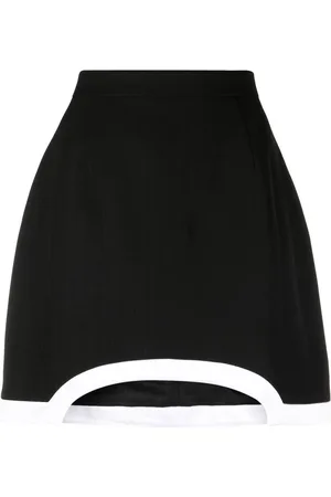Casablanca Cut-out contrast-trim mini skirt