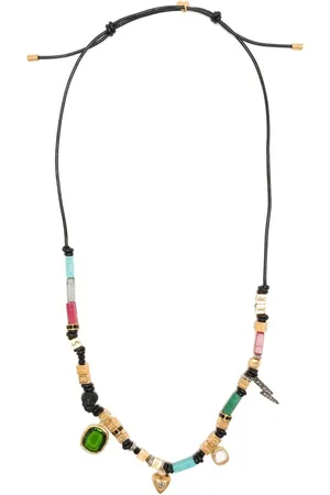 Zadig & Voltaire Brass charm necklace