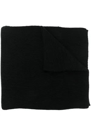 Ralph Lauren Embroidered-logo knitted scarf