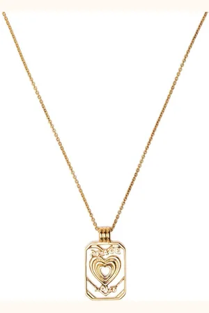 Missoma Peace and Love tag necklace