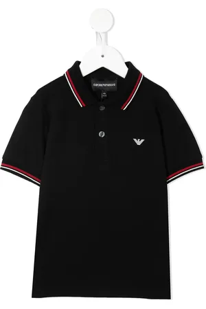 Emporio Armani Striped border polo shirt