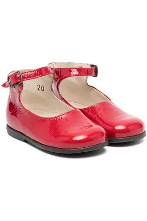 PèPè Patent ankle-strap ballerina shoes