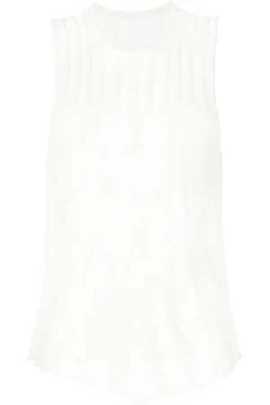 DION LEE Distressed Floats tank top
