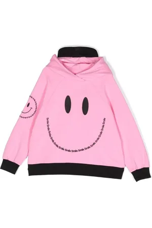 Wauw Capow by Bangbang Smile-print cotton hoodie