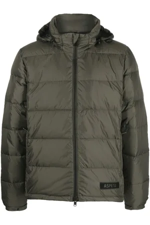 Aspesi Logo-patch down puffer jacket