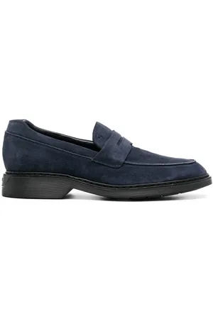 Hogan Brushed-effect leather loafers
