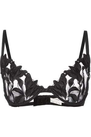 FLEUR DU MAL Lily Lace Plunge Demi bra