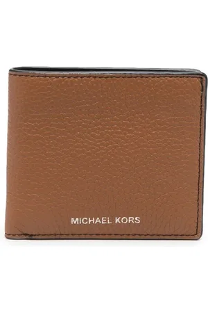 Michael Kors Grained-leather bi-fold wallet