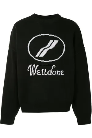 We11 Done Logo intarsia jumper