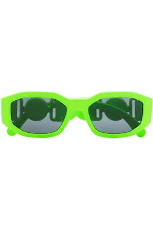 VERSACE Medusa Biggie rectangle-frame sunglasses