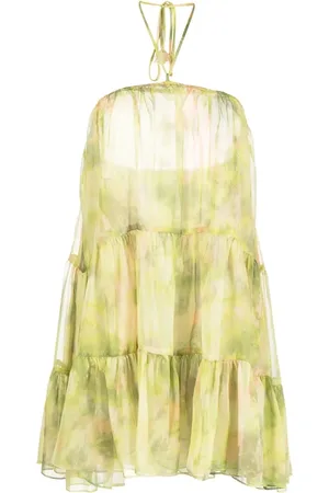 MISA Sastra frilled mini dress