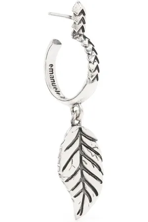 EMANUELE BICOCCHI Leaf single hoop earring