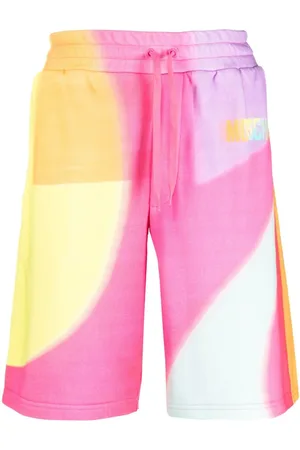 Moschino Rainbow-print track shorts