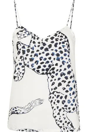 Desmond & Dempsey The Jaguar-print pyjama top