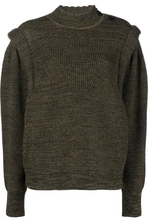 Marant Etoile Meerya padded-shoulder knit jumper