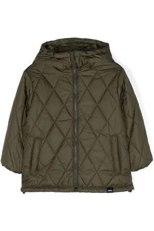 Aspesi Diamond-quilt hooded jacket