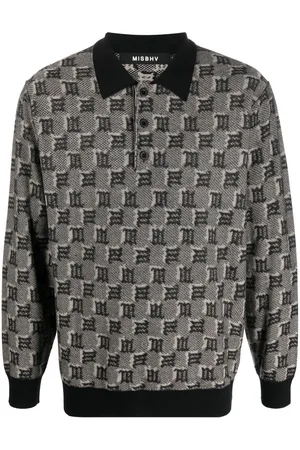 MISBHV Logo-jacquard polo jumper