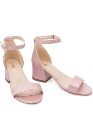 Tulleen Glittered block-heel sandals