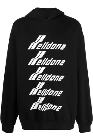 We11 Done Logo-print cotton hoodie