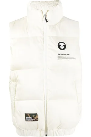 A Bathing Ape Logo-patch padded gilet