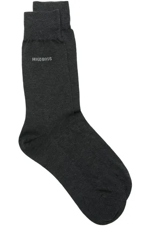 HUGO BOSS Intarsia-knit logo cotton socks