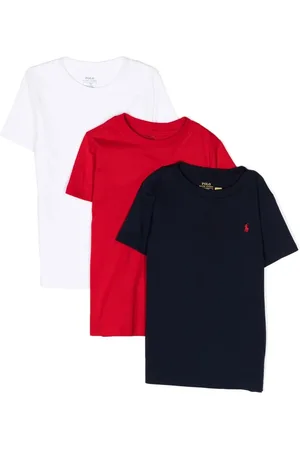 Ralph Lauren Embroidered-logo cotton T-shirt (pack of 3)