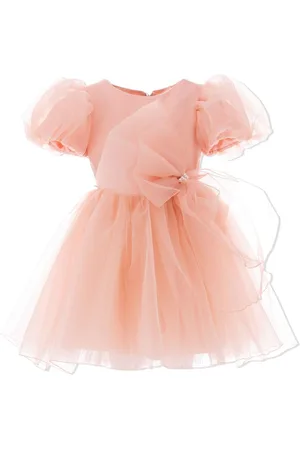 Tulleen Bow organza dress