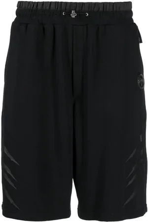 Philipp Plein Stripe-print jogging shorts