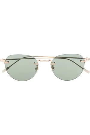 Montblanc Round-frame tinted sunglasses