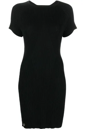 Philipp Plein Logo-plaque ribbed T-shirt dress