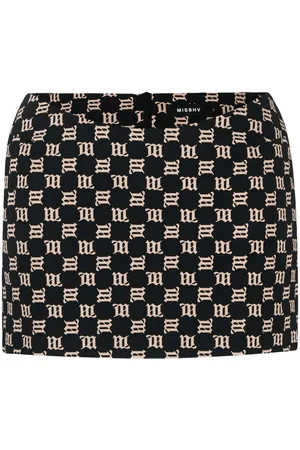 MISBHV Logo-print miniskirt