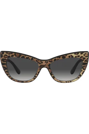 Dolce & Gabbana Leopard-print tinted sunglasses