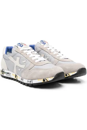 Premiata TEEN logo-patch low-top sneakers