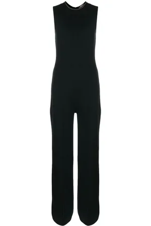N.PEAL Fine-ribbed tailored jumpsuit