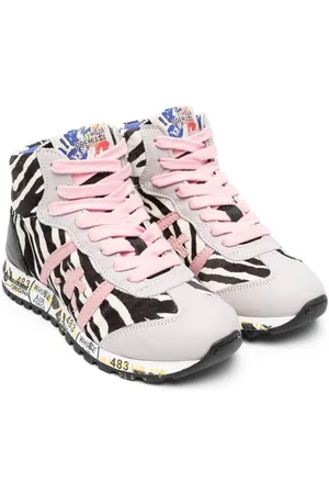 Premiata Zebra-print high-top sneakers