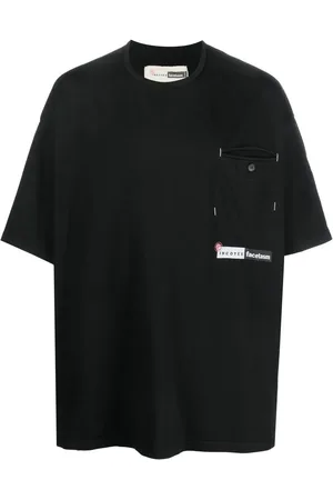 INCOTEX RED X FACETASM Logo-patch short-sleeved T-shirt