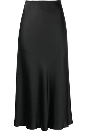 Maison Margiela Bias-cut satin midi skirt