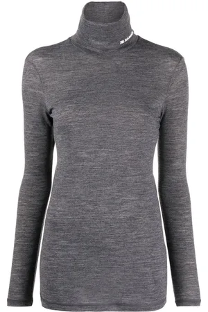 Jil Sander Logo-print roll-neck top