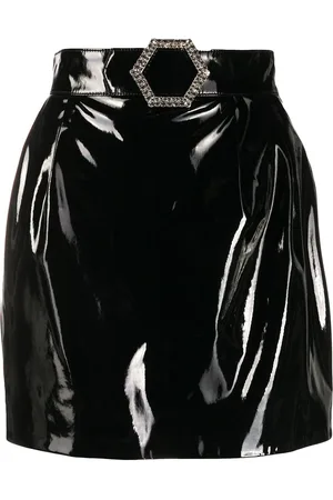Philipp Plein Patent mini skirt