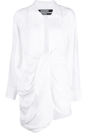 Jacquemus La Robe Bahia draped minidress