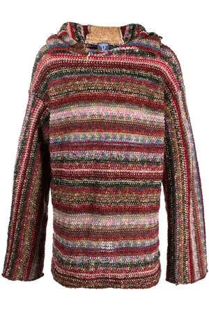 Vitelli Striped recycled wool hoodie