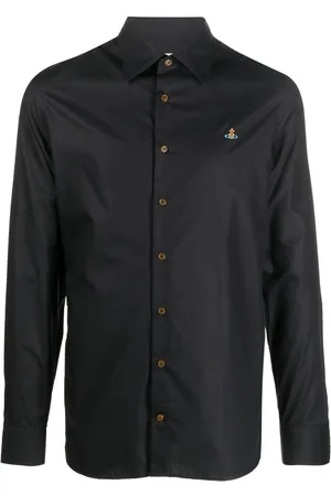 Vivienne Westwood Orb-embroidered organic-cotton shirt