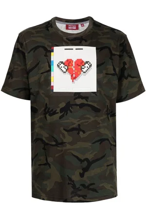 MOSTLY HEARD RARELY SEEN No More Heartbreaks camouflage-print T-Shirt