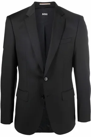 HUGO BOSS Single-breasted virgin wool blazer