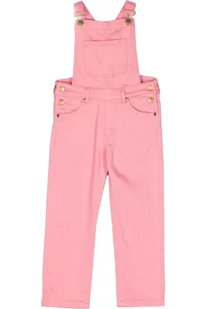 Mini Rodini Logo-embroidered dungarees