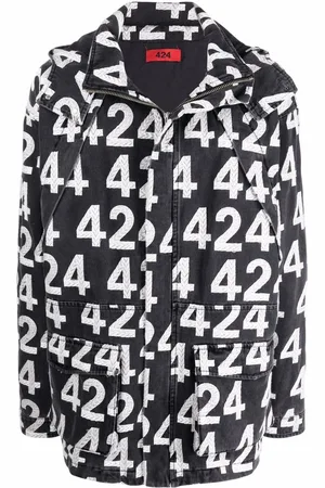 424 FAIRFAX All-over logo print jacket