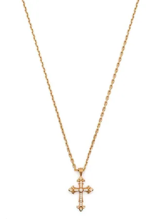 EMANUELE BICOCCHI Fleury cross-pendant necklace
