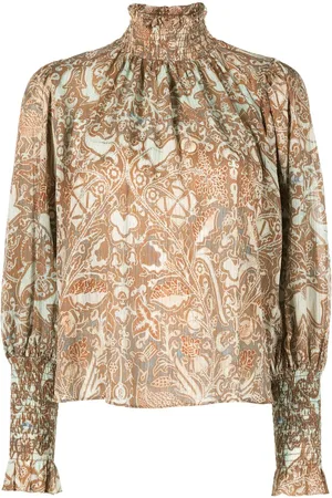 ULLA JOHNSON Floral-print blouse