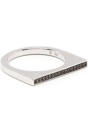 TOM WOOD Crystal-embellished signet ring
