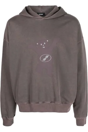 We11 Done Graphic-print cotton hoodie